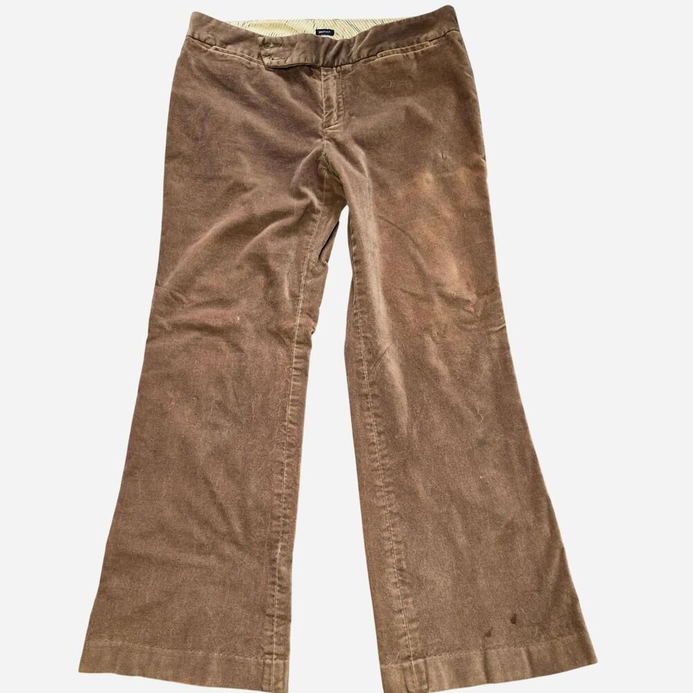 Gap 2000s Women's Tan Low-rise Velvet pants Size 28"-29"